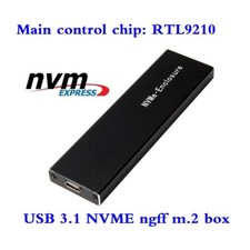 NVMe Protocol M.2 NVMe to USB3.1 GEN2 type C SSD Metal Hard Disk Enclosure