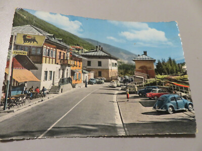 CP Vintage Postkarte VAL PUSTERIA Passo Drava Staatsgrenze Shipped 1959