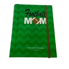 FOOTBALL MOM CALENDAR Organizer Planner Weekly Monthly Undated Any Year