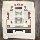 Hess 2000 Toy Fire Truck w/ Box, White/Red/Green Gas & Oil Theme — photo 2