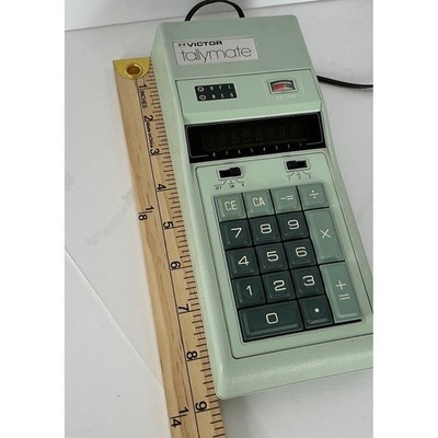 Victor Tallymate Model 85 Calculator Vintage VFD Green Display