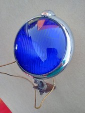 Vintage Unity Driving Light Cobalt Blue Glass Spotlight Lamp Car Truck Accessory