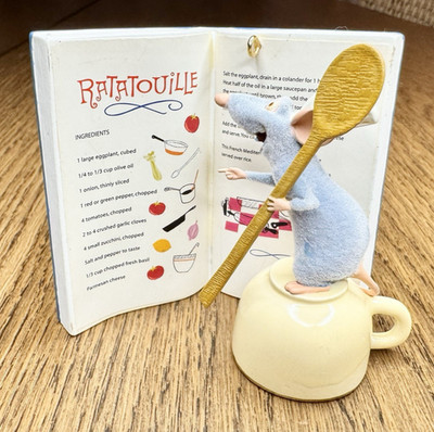Hallmark Disney Pixar Ratatouille Remy Anyone Can Cook Book Ornament 2007