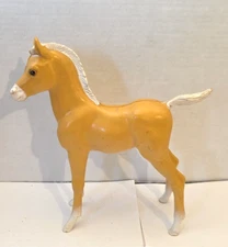 Marx Horse Johnny West Thundercolt Palomino Vtg  Western Cowboy Ranch Foal