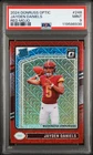 2024 PANINI DONRUSS OPTIC RED MOJO #248 JAYDEN DANIELS ROOKIE RC PSA 9