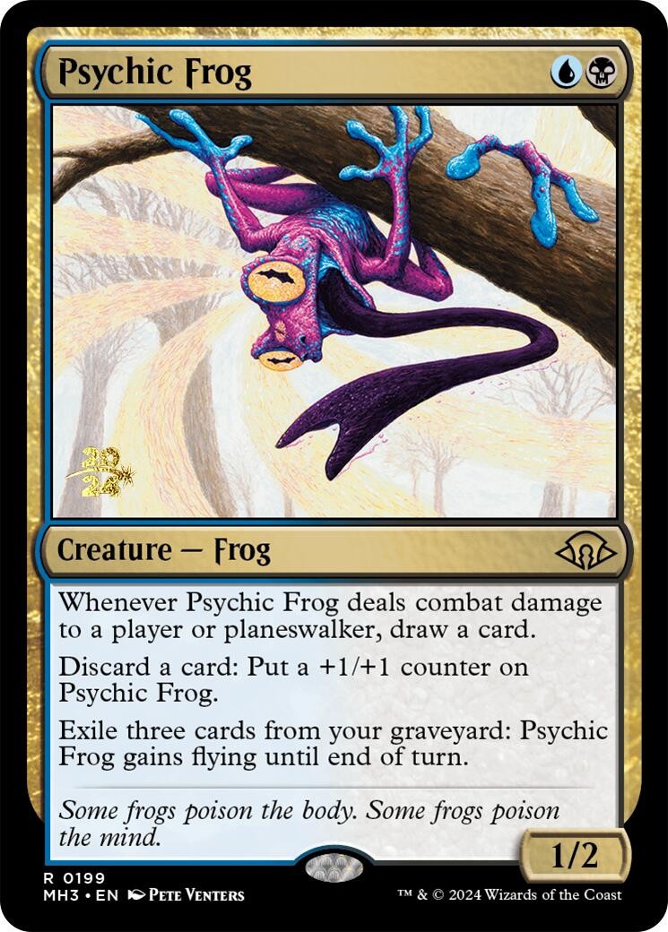 MTG Psychic Frog Modern Horizons 3 Prerelease Promos 199 Foil NM Rare