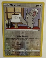Minccino 124/172 Stelle Brillanti Carta Pokemon Comune Reverse Holo Near Mint/Mint