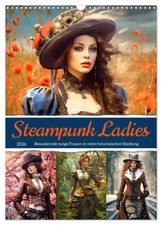 Steampunk Ladies (Wandkalender 2026 DIN A3 hoch), CALVENDO Monatskalender Löwer