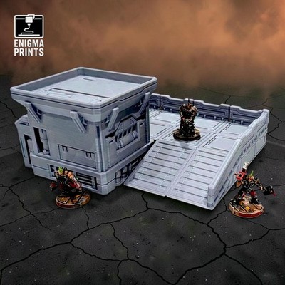 Tankrelaisstation 28mm Industrie Sci-Fi Wargaming Gelände | District 0012