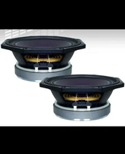 2x B&C 8PE21 8" Midrange Speaker 400W 8-Ohm Pro-Audio Replacement Woofer 8-Inch