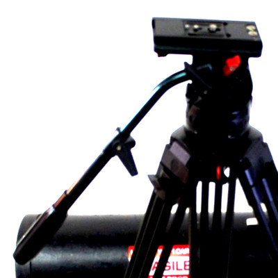 SACHTLER DV 12 SB FLUID HEAD TELE PANBAR PLATE  TIEDOWN KNOB PROFY SERVICED 30Lb