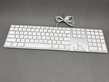 🚀 Apple A1243 Tastiera USB Cablata Alluminio MB110 Slim Full Size Mac iMac Pro