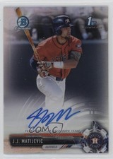 2017 Bowman Draft Chrome Pick Refractor 45/499 JJ Matijevic #CDA-JJM Auto k2j