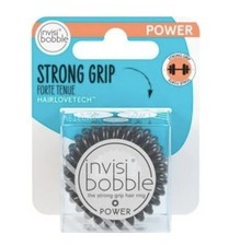 invisibobble Power Hair Elastics -True Black - 3pk
