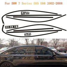 f�r BMW 7er E65 E66 2001Chromleisten entfernen Fensteraufkleber gl�nzend schwarz