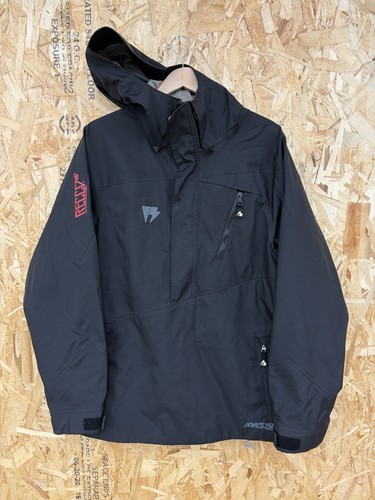 Homeschool black snowboard jacket quarter zip shell men’s large Burton