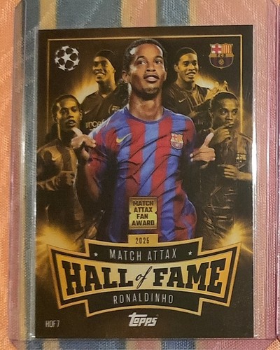 Topps Match attax 2025 Hall of Fame Ronaldinho - Rare!