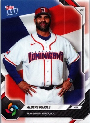 2026 Topps Now World Baseball Classic Dominican Republic #DR12 Albert Pujols