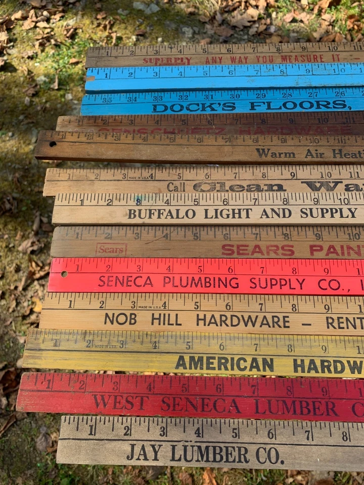 Lote De Colección De 14 Palos De Madera Para Patio Publicidad Ferreterías Madera Sears Foto 2 de 4