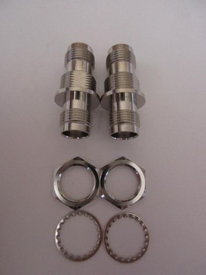 2 Lot TNC Female F-F Chassis Mount Coaxial RF Commercial Connector Philmore 8700