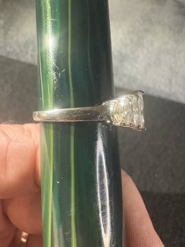 Ross Simons Sterling Silber Zirkonia Clustered Bandring 925 Gr: 8 - Bild 3 von 11