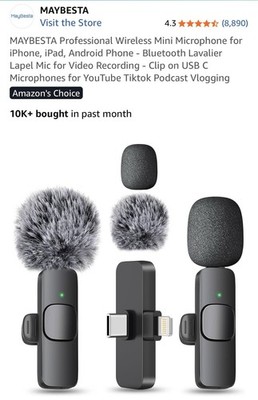 Wireless Mini Lavalier Microphone