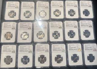 2002 2004 2006 Clad Proof Washington Quarter NGC PF69 Ultra Cameo 18 Pieces