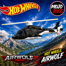 Hot Wheels Premium 2026 Pop Culture Airwolf Helicopter 1:64 Scale Model JBL56-7D