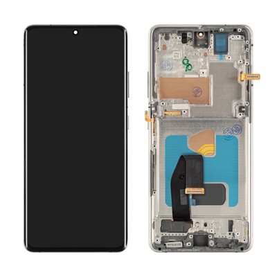 Samsung Galaxy S21 Ultra 5G Display (mit Rahmen) Phantom Silver (silber)