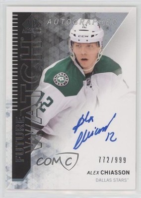 2013-14 SP Authentic Future Watch 772/999 Alex Chiasson #298 Rookie Auto RC 05u8