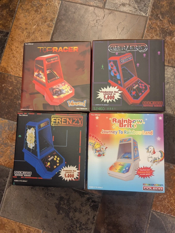 Lote 4X Consola de Videojuegos Arcade Portátil Electrónica COLECO De Colección NUEVO Foto 3 de 4