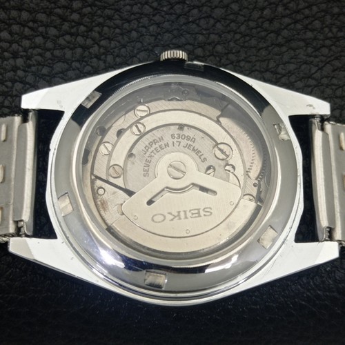 VINTAGE REFURBISHED SEIKO 5 AUTOMATIC JAPAN MENS ROMAN FIGURE WATCH a442089-d - Picture 9 of 12