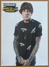 OLI SYKES - 2014 full page UK magazine poster BRING ME THE HORIZON