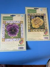 Simplicities By JANLYNN Counted Cross Kits  Yellow Rose Butterflies & Violets
