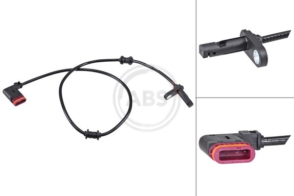 A.B.S. ABS Sensor Raddrehzahl DrehzahlfüHler Hinten FüR Mercedes E-Klasse S212-image