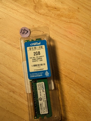 Crucial PC2-5300 2 GB DIMM 667 MHz DDR2 SDRAM Memory (CT25672AA667) - Picture 5 of 5