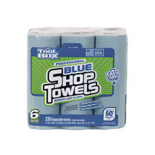 NEW 6-Pack Blue Shop Towels 330 Sheets Strong Absorbent Disposable Cleaning Wipe