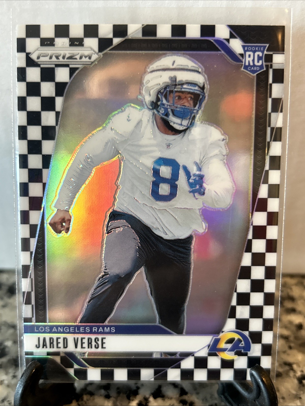 2024 Panini Prizm - Rookies Jared Verse #341 Black & White Checker Prizm (RC)