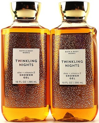 QTY 2 - Bath & Body Works TWINKLING NIGHTS Body Wash Shower Gel 10oz