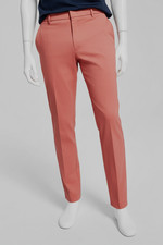 Tommy Hilfiger Men's Red Solid Modern-Fit Stretch Dress Pants Size 34W 34L