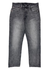 LEVIS 501 Cropped Straight Leg Core Cotton Denim Jeans Grey 28 RRP105 BNWT