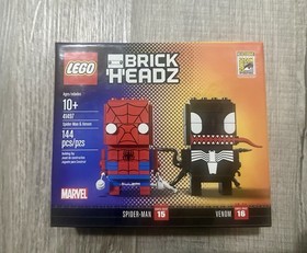 LEGO 41497 Brickheadz SPIDERMAN & VENOM SDCC 2017 Exclusive VERY RARE!