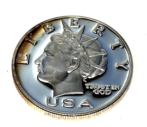 1999 Silver 1 oz NORFED Liberty $10 Proof-Like - Variant 3 - Toned Reverse A