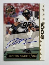 2001 Press Pass Justin Smith Autograph Auto AR145