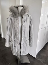 IQ Berlin Parka Damen Größe 44, hellgrau Echtfell