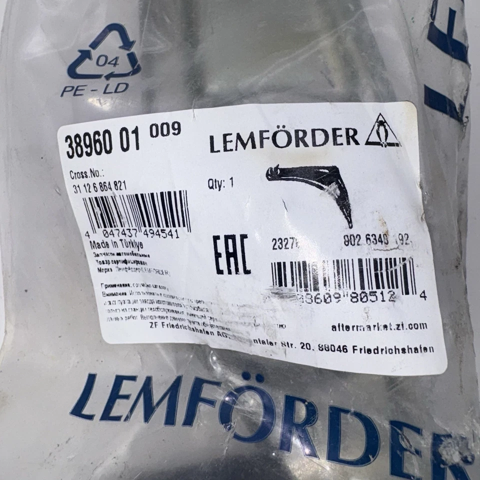 Lemförder 38961 01 Control Arm Trailing Arm Wheel Suspension BMW 31126864821 - Image 3 of 4