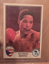 Wilfredo Benitez Panini Superstars Eurofootball 82 Rookie Sticker #73 Boxing