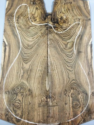 5A Figure Les Paul Guitar Top Tiger Stripes Wood Bookmatch Set Luthier Supply