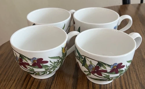 Portmeirion Botanic Garden  Lot of 4 assorted Teacups