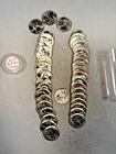 1960P WASHINGTON QUARTER 90% SILVER CH. BU BRILL UNC 40 COIN ROLL TYPE B REVERSE